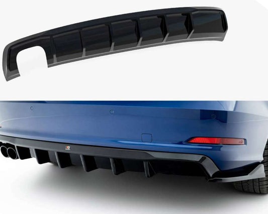 Rear Valance Audi A3 Sedan 8V (Version with dual exhaust tips on one side)