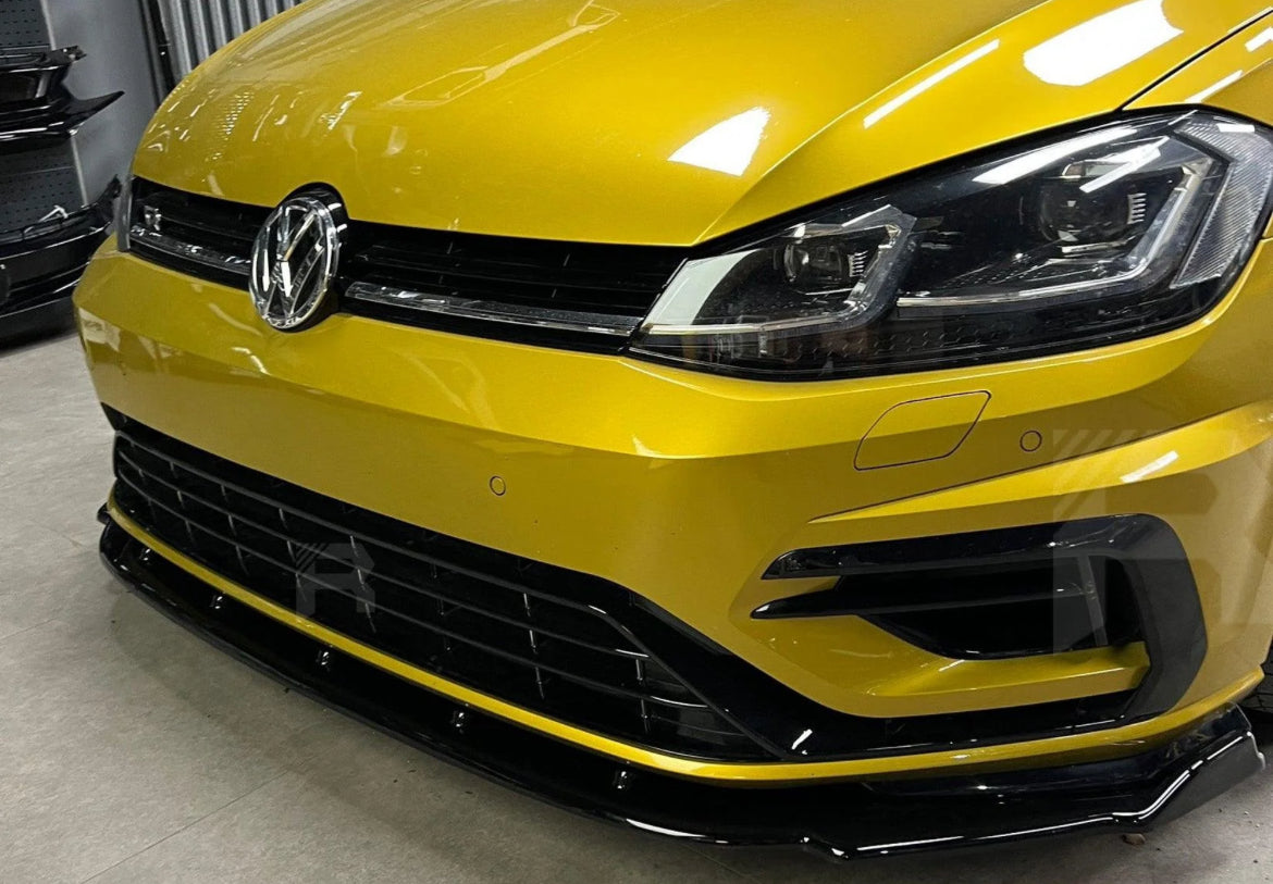 VW GOLF MK8 2020+ - FRONT SPLITTER IN GLOSS BLACK