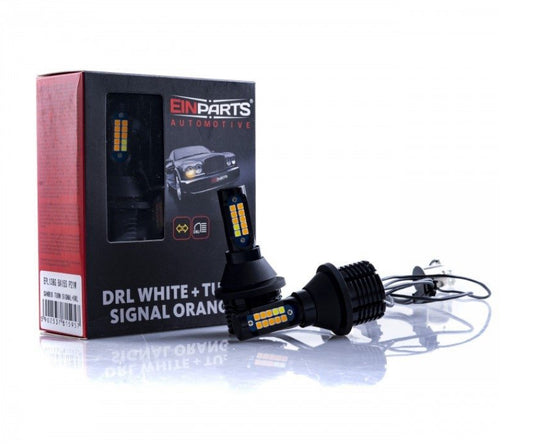 EIN LED CANBUS DRL + Turn Signal LED Bulbs P21W