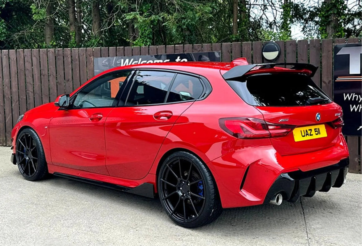 BMW 1 SERIES M SPORT F40 2018 - 2024 GLOSS BLACK FULL AERO KIT