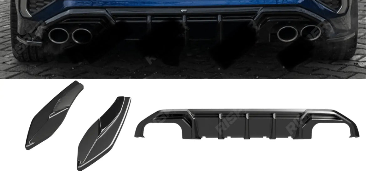 AUDI S3 8Y 2020-2024 REAR DIFFUSER VALANCE / A3 S-LINE 8Y 2020-2024 REAR DIFFUSER VALANCE