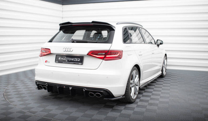 Maxton Design Audi A3 Diffuser – S-Line Quad Gloss (Hatchback 2013–2016)