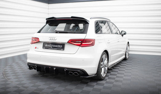 Maxton Design Audi A3 Diffuser – S-Line Quad Gloss (Hatchback 2013–2016)