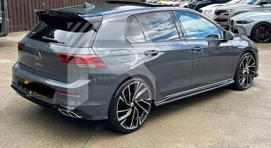 VOLKSWAGEN GOLF MK8 GTI/R 2020+ GLOSS BLACK SIDE SKIRT SPLITTERS
