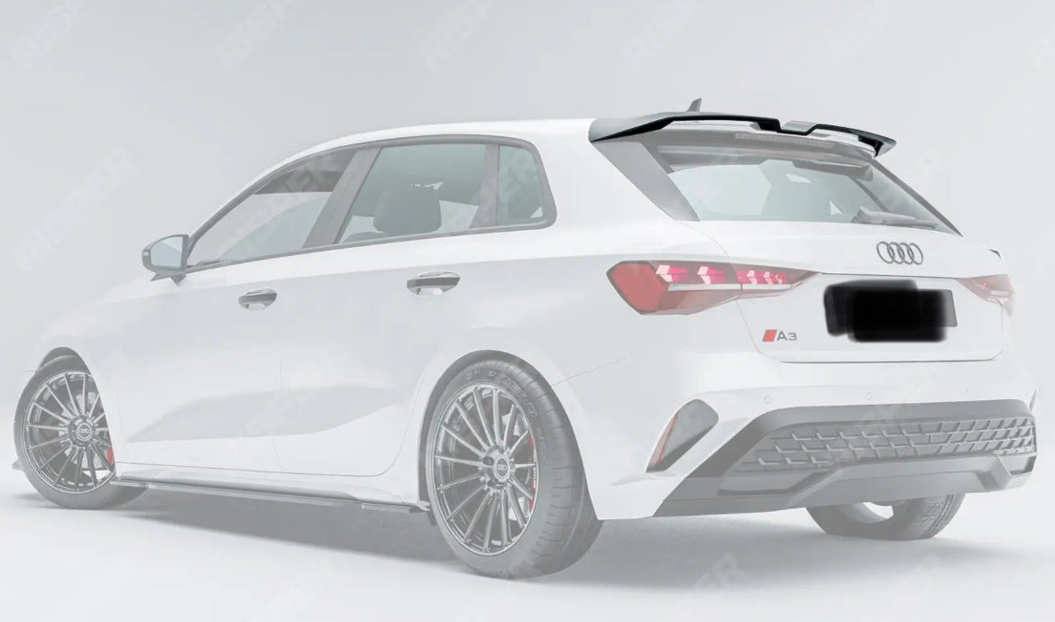 AUDI A3 8Y HATCH 2021+ OETTINGER STYLE GLOSS BLACK REAR SPOILER