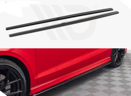 Side Skirts Diffusers V.1 Audi S3 / A3 S-Line 8V / 8V FL Sedan (2013-2020)