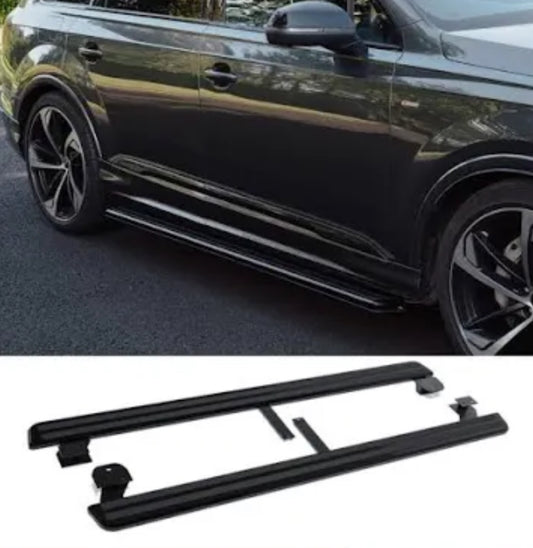 AUDI Q7 2016 ON OE STYLE 2 RUNNING BOARDS ALL BLACK- PAIR