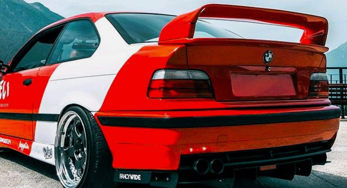 BMW 3 Series M3 E36 GT GTR Rear Boot Spoiler Wing Trunk Drift Body Kit 1990-2000