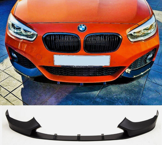 BMW 1 Series F20/F21 LCI Gloss Black Front Spoiler Splitter Lip M Sport 2015-2019