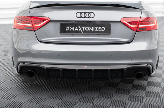 Maxton Design Audi A5 11–15 S-Line Rear Diffuser – Gloss Single Left & Right Exit