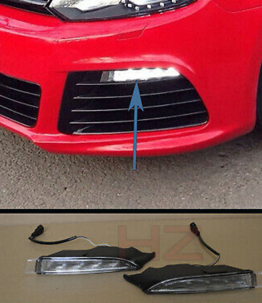 VW MK6 R20 Bumper Replacement DRL Lights