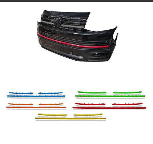 VW T6 TRANSPORTER 2015-2019 LOWER 3-PIECE CLIP IN GRILLE STREAMER