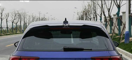 VW GOLF MK8 R-LINE REAR SPOILER CAP V1 IN GLOSS BLACK
