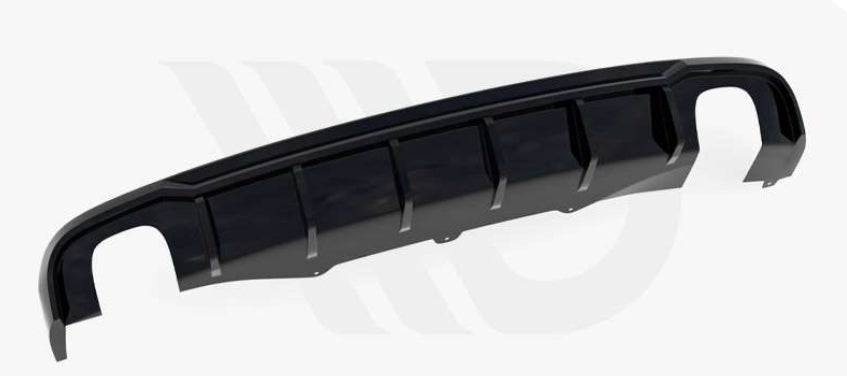 Rear Valance Audi A4 B8 (Version with single exhausts on both sides)