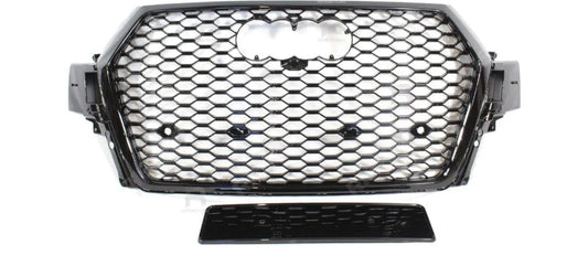 AUDI Q7 / SQ7 2015-2020 GLOSS BLACK 'RSQ7 STYLE' HONEYCOMB GRILL