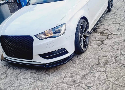 Front Splitter & Side Extensions Audi A3 Sportback 8V NON Sline ONLY (2013-2016)