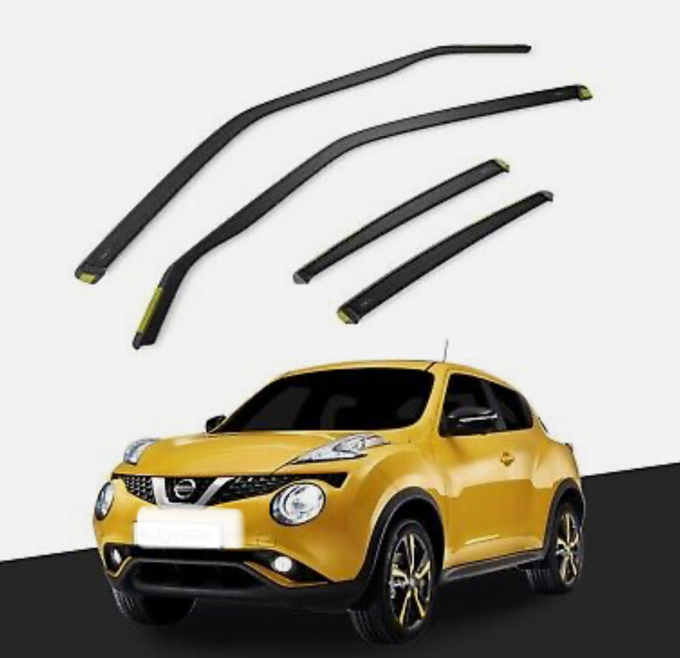 Wind Deflectors For Nissan Juke 2010-2019 5 Door SUV Wind Deflectors 4pc Tinted