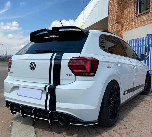 VOLKSWAGEN POLO MK6 GTI R (AW) 2018+ - OETTINGER STYLE REAR SPOILER IN GLOSS BLACK