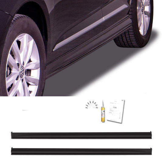 VOLKSWAGEN CADDY 2020 ONWARDS - GLOSS BLACK 'EDITION' SIDE SKIRT SPLITTERS