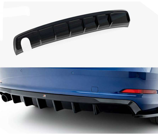 Rear Valance Audi A3 Sedan 8V (Version with single exhaust tips on one side)