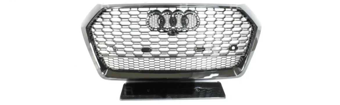 AUDI Q5 / SQ5 2016-2019 GLOSS BLACK 'RSQ5 STYLE' HONEYCOMB GRILL