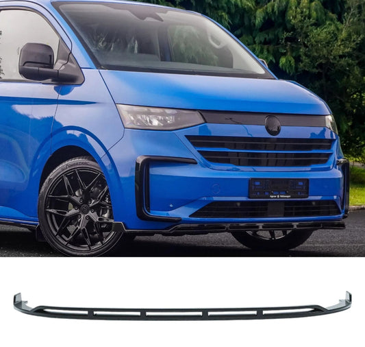 VOLKSWAGEN TRANSPORTER T7 2025 ON FRONT SPLITTER LIP IN GLOSS BLACK