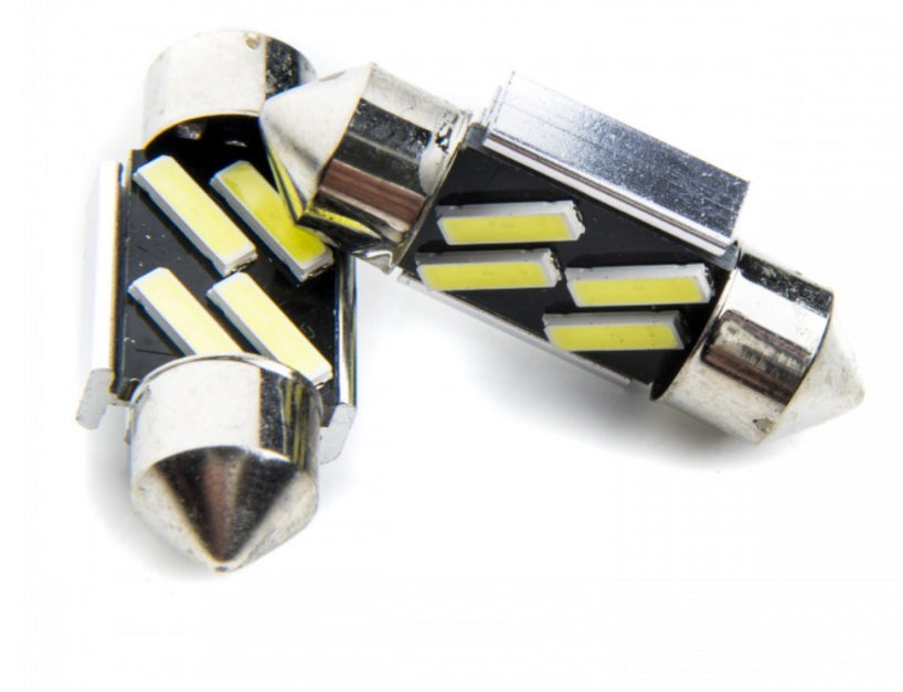 EIN LED CAR LAMP C5W 31MM 4 SMD 7020 CANBUS 9-16V 6000K PACK OF 2
