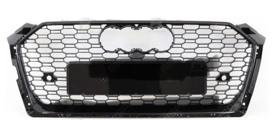 AUDI A5 / S5 B9 (8W6) 2016-2019 GLOSS BLACK RS5 STYLE HONEYCOMB GRILL