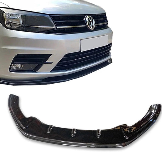 VW CADDY 2010-2015 - GLOSS BLACK FRONT SPLITTER