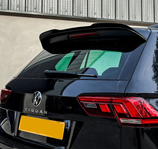 VW TIGUAN R/R-LINE MK2 FACELIFT 2020+ SPOILER IN GLOSS BLACK