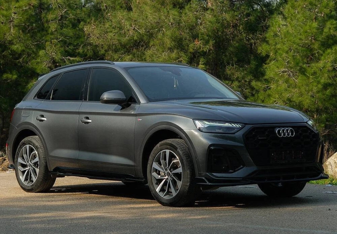 AUDI SQ5 / Q5 S-LINE MK2 FACELIFT 2020-2024 SIDE SKIRTS IN GLOSS BLACK