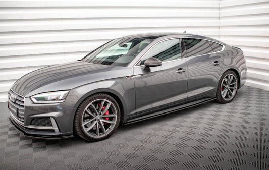 Maxton Design Audi A5 15+ Sportback Side Skirt Extensions – Gloss