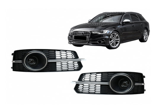 Audi A6 C7 Fog Grilles – RS6 Style (2014-2018)
