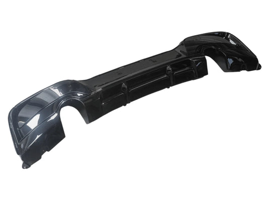 BMW 1 SERIES F20 M SPORT PRE LCI 2012-2015 REAR DIFFUSER 0__0 IN GLOSS BLACK