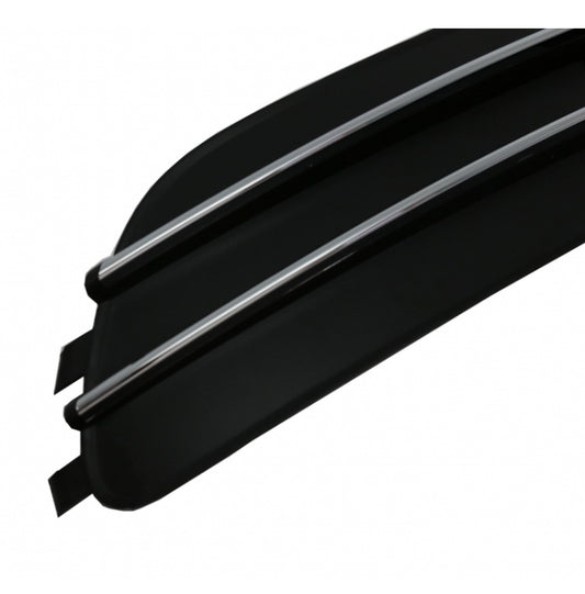 Audi A6 S6 Fog Grilles – Gloss Black (C7 SE 2011-2014)