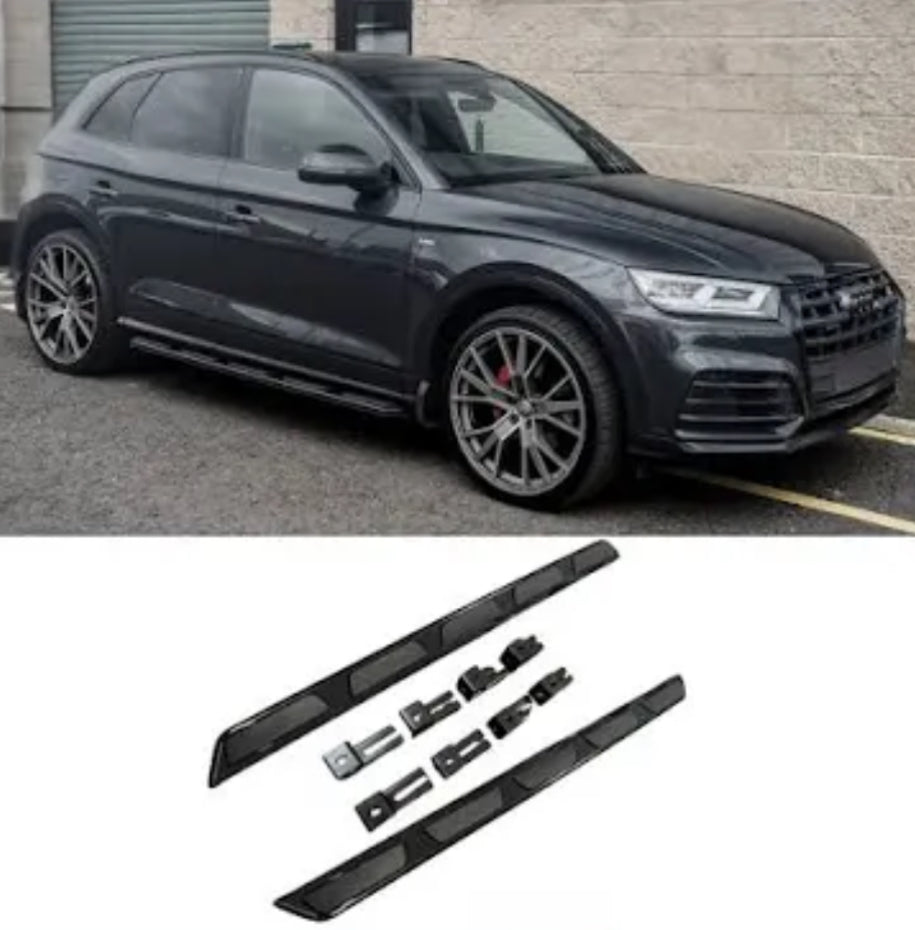 AUDI Q5 2017 ON OEM STYLE STX SIDE STEPS RUNNING BOARDS ALL BLACK