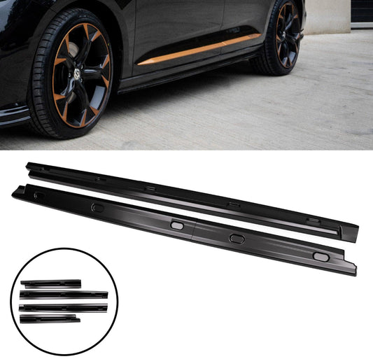 VOLKSWAGEN CADDY MK5 2021+ - GLOSS BLACK SIDE SKIRT SPLITTERS